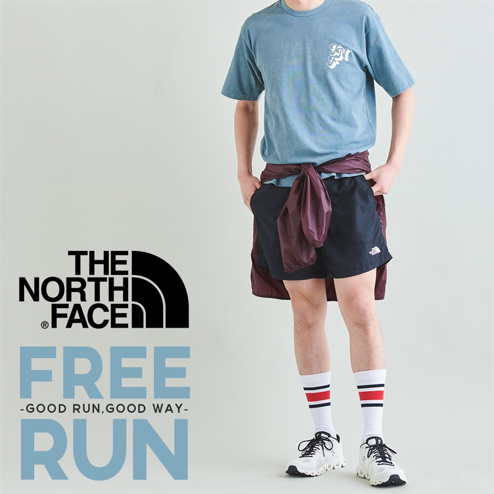 それぞれの理由、それぞれのスタイルで、 "走ること" 自体を楽しむあなたへ！《THE NORTH FACE》 の FREE RUNコレクション