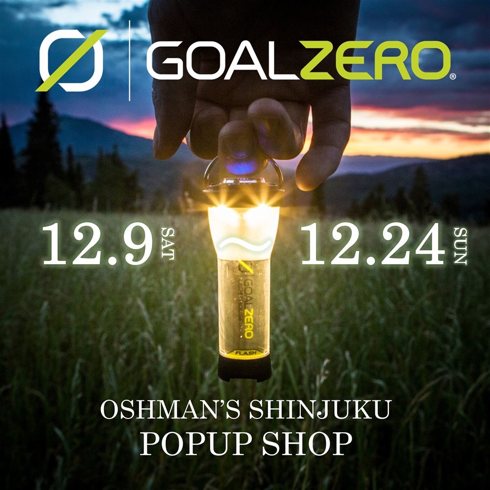 【新宿店】〈GOALZERO(ゴールゼロ)〉期間限定ポップアップショップのお知らせ