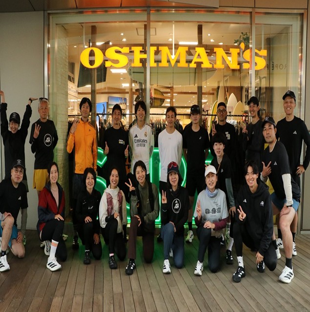 【ランニングイベント】OSHMAN'S RUN SESSION — ADIDAS Running Shoes Trial Event feat NITTA HAYATE —（二子玉川店）開催レポート