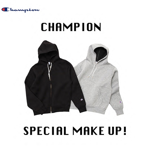 スポーティーな素材をカジュアルに！《Champion》のオッシュマンズ別注品が、日常のあらゆるシーンで手離せなくなりそう！