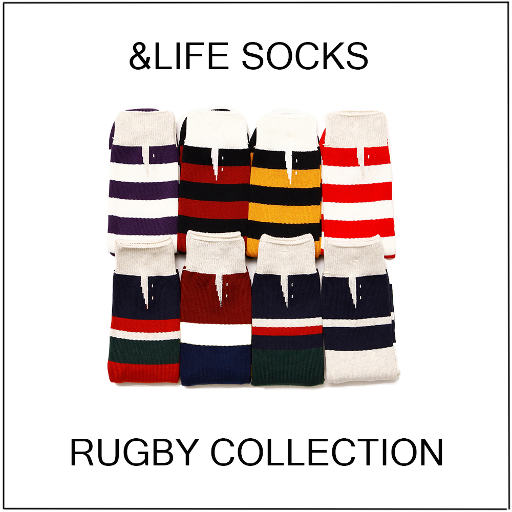 Made in Japanの作りも魅力！ ラガーシャツをモチーフにした《&LIFE SOCKS》の靴下がとってもいい感じ