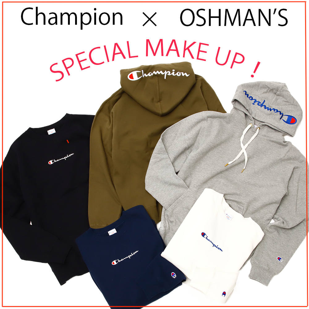 今時期から春先まで大活躍必至！ 《Champion》の別注第一弾となるスウェットを先行してご紹介