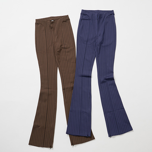 HIGHWAIST PINSTRIPEZIP IT FLARE REGGINGS