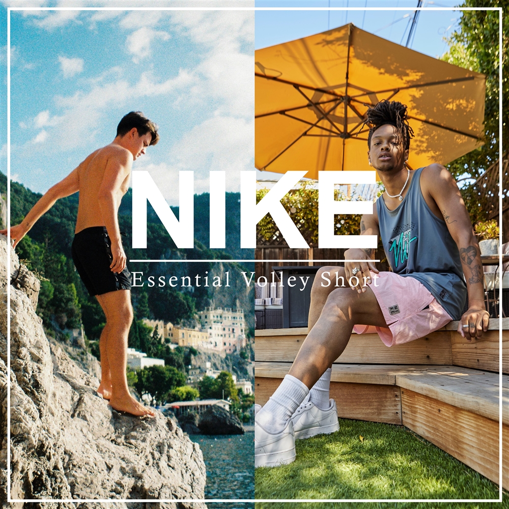 GWレジャーから真夏の海、プールまで！ アクティブシーンで大活躍必至な《NIKE SWIM》のボレーショーツが登場