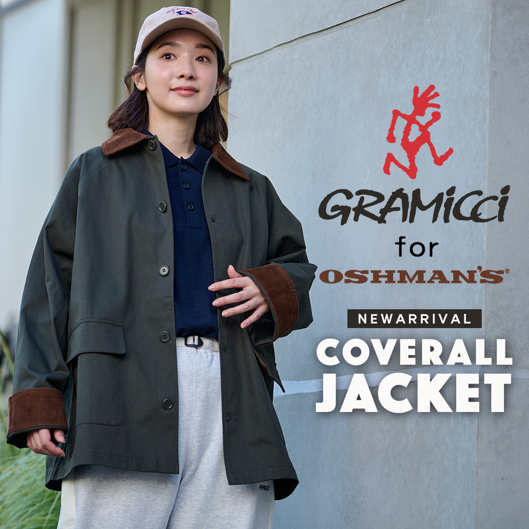 OSHMAN'S別注 Gramicci W's Coverall Jacket OSHMAN'S SMU